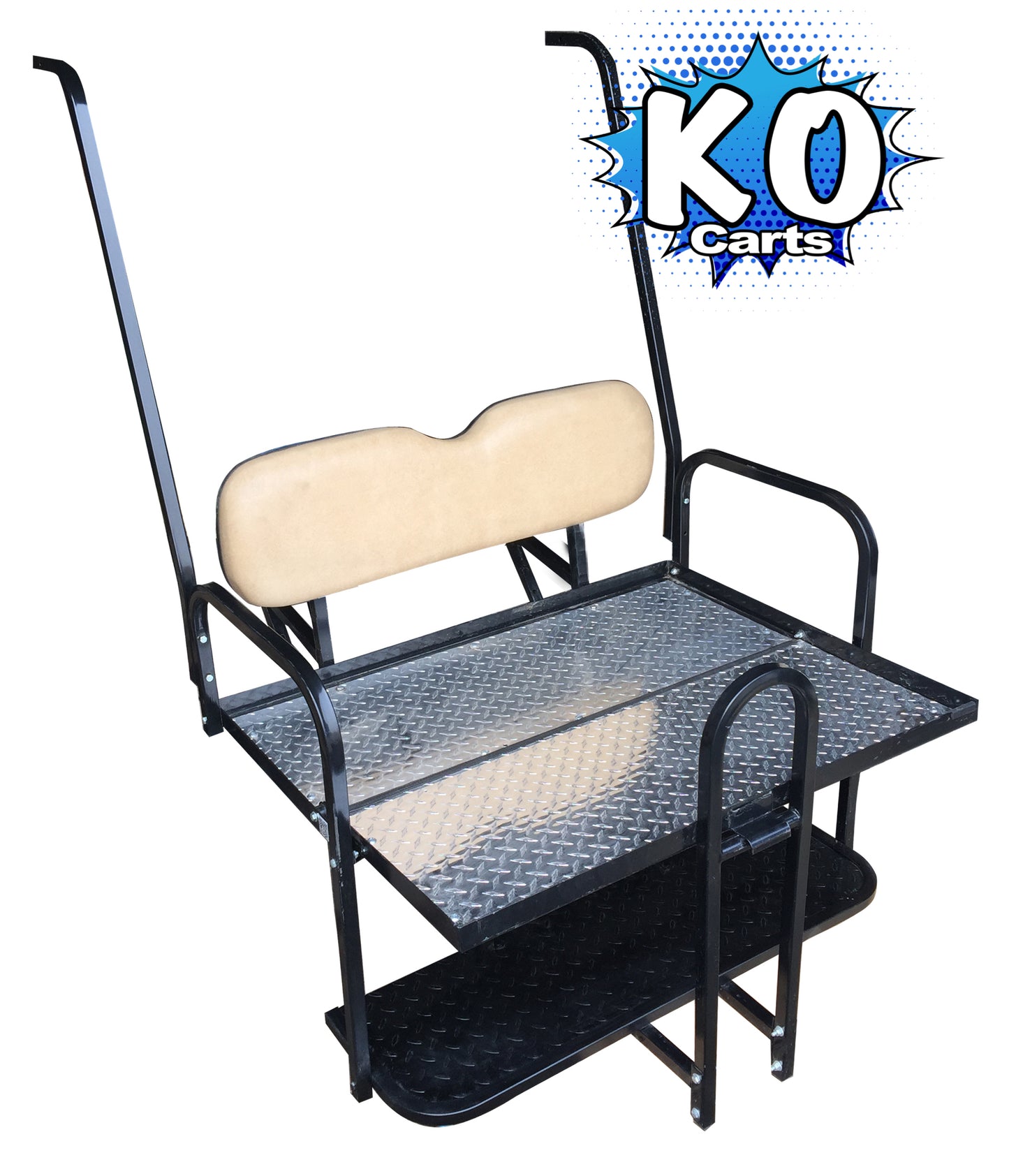 Rear Seat Kit with Flip Cargo Bed - YAMAHA G14 G16 G19 G22