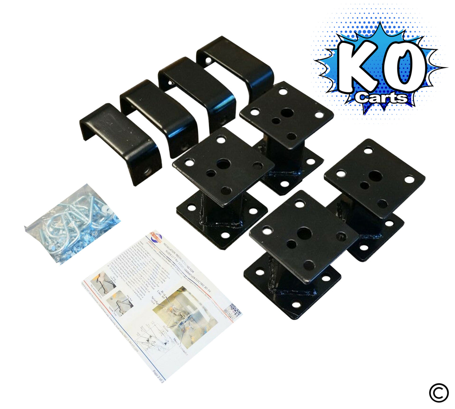 Lift Kit – 4″ Block Kit - EZGO Marathon